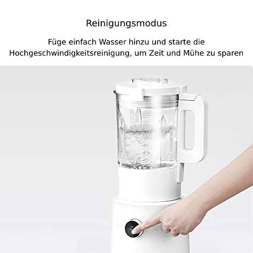 Xiaomi Smart Blender, 8-Blade Multi-Angle Chopping, Hot And Cold Dual-Mode Blending, 9 Adjustable Speed Settings, Up To 4-Hour Insulation Under Keep Warm Mode, Smart Online Recipes, White #TOP7