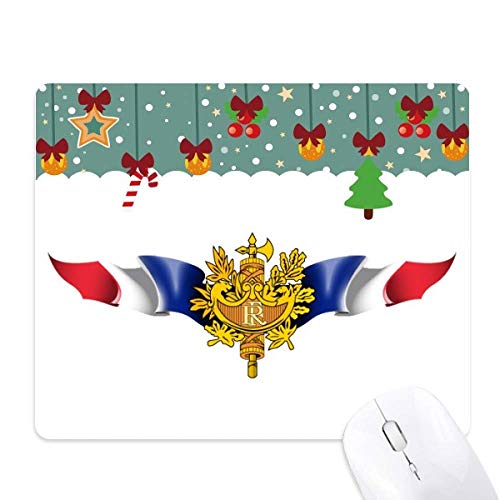 Tapis de souris drapeau France en caoutchouc de haute qualité durable
