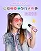 Mini Karaoke Machine for Kids with 2 Wireless Microphones, Portable Bluetooth Speaker Gift for Girls Toys 4, 5, 6, 7, 8, 9, 10, 12+ Years, LED Lights Chritmas Birthday Festival for Party, Home(Purple)