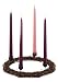 Artifical Grapevine on Iron Christmas Advent Wreath Decoration, 12 Inch