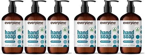 Image of Everyone Liquid Hand Soap,12.75 Ounce,Pacific Eucalyptus,made with Essential Oils for kitchen and bathroom,(Pack of 6)