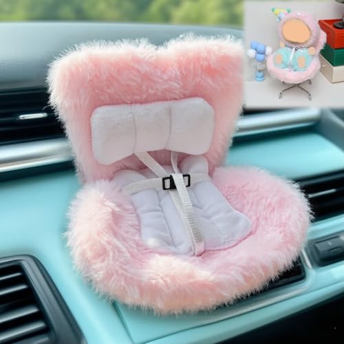 HiOKOU Doll Car Seat with Plush Cushion for Car Vent Display