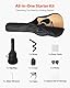 VEVOR Elektro Akustische Gitarre Cutaway, 1041,4 mm, Anfängerpaket mit Gigbag, Stimmgerät, Gurt, Stahlsaiten, Plektren, Kapodaster, Palisandergriffbrett, für Fingerstyle-Solo-Jazz, Natur