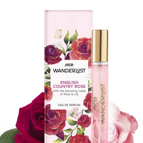 Image of Nykaa Wanderlust English Country Rose Eau De Parfum I Travel size, mini Perfume for Women - 16 ml I Rose & fresh Lilly Perfume | Long-Lasting, Travel‐Friendly, Vegan,Paraben‐Free, IFRA Certified