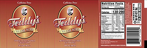 Teddy's Delicious Cream Soda, 26 Fluid Ounce (Pack Of 15) #TOP3