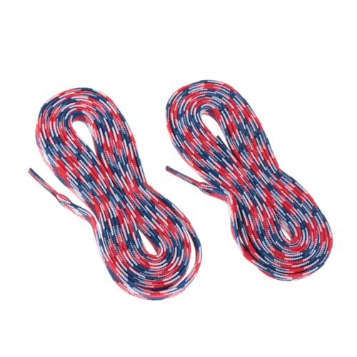 Menolana Waxed Hockey Rainbow Skate Shoelaces Wear Resistant Stylish Waterproof Roller Skates Laces for Kids Adults, 96 inch