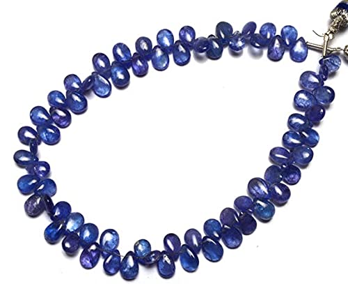 Perles de tanzanite véritable briolette de haute qualité pour projets luxe