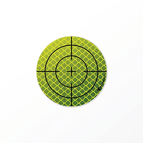 Diana reflectante, Prisma 88mm 5 unidades por Estaciónes Totales ideal como control de edificios o prueba de desviaciones en la construcción para todas las superficies lisas (verde) Cover