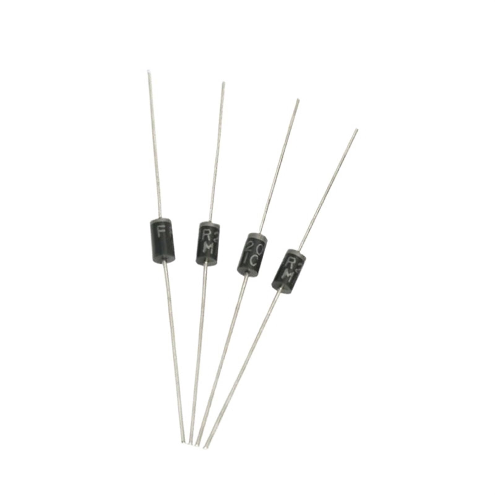 GJEXXPTST 200/500/1000/2000/5000Pcs FR204 Fast Recovery Rectifier Diode 2A/400V DO-15(5000Pcs)