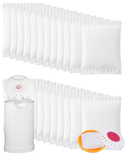 KeeTidy Diaper Pail Deodorizer Odor Absorber Compatible with Munchkin Arm and Hammer Diaper Pail, Lavender Scented Diaper Pail Odor Eliminator for Munchkin Nursery Fresheners, 24 Pack