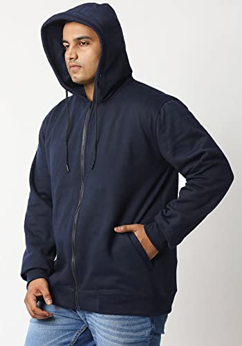 Image of Wear Your Opinion Men's Plus Size Fleece Zipper Hoodie Jacket