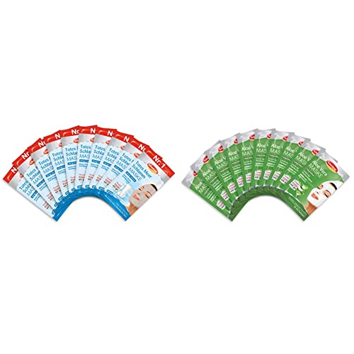 Schaebens Totes Meer Maske, 10 x 15 ml & Aloe Vera Maske, 10er pack (10x 10 ml)