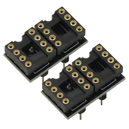 Adaptador de amplificador operacional DIP8 placa dorada 2 unidades miniatura 1