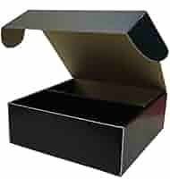 ブラック ストレージボックス 2コンパートメント Vaultz Divided Storage, Square, Black