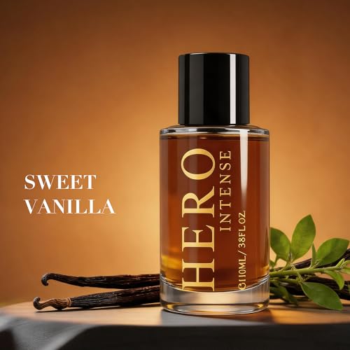Image of AFLUXE Hero Intense Eau de Parfum for Men, 3.8 Fl. Oz - Long Lasting Leather and Cedarwood Fragrance, Spicy Woody Men's Perfume with Black Pepper