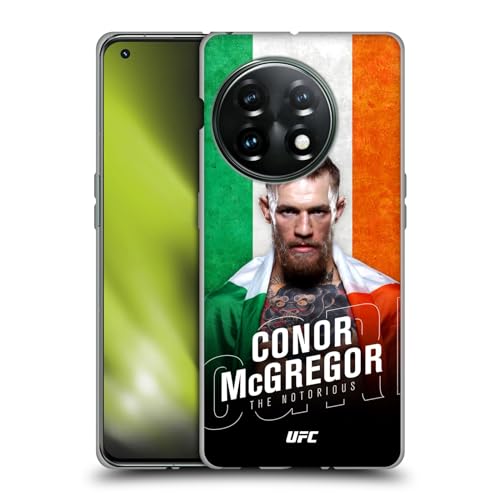Head Case Designs Officially Licensed UFC Ireland Flag Conor McGregor Soft Gel Case Compatible with OnePlus 11 5G