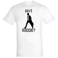 T-shirt con frase divertente dov'è calcio arbitro (Bianco, S)