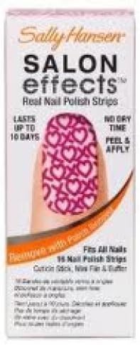 Salon Effects Real Nail Polish Strips (Cross My Heart) By Sally Hansen