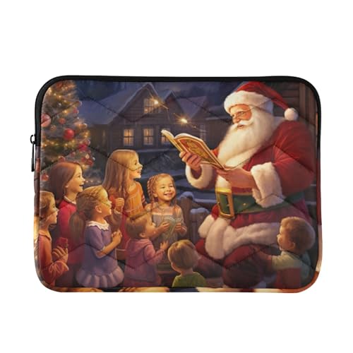 Funda para portátil de 13-14 pulgadas Navidad Santa Claus miniatura 1
