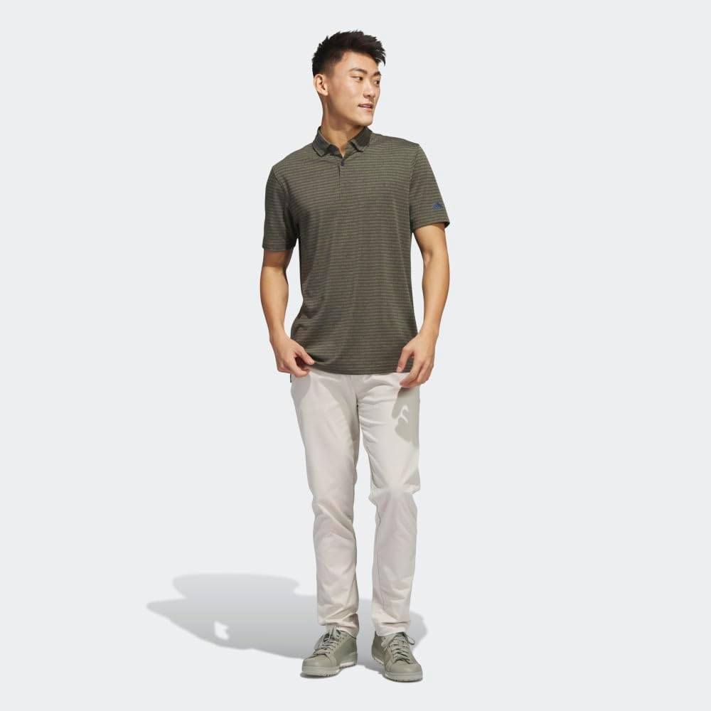 adidas Men's Go-to Stripe Golf Polo Shirt - Image 8