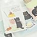 2PC- Cat Time Horizontal Line Rubber Cover This Student's Multi-Specification Cartoon Stationery -A5 Lazy Afternoon