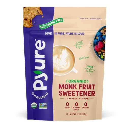 Pyure Organic Monk Fruit Sweetener, 12 Oz