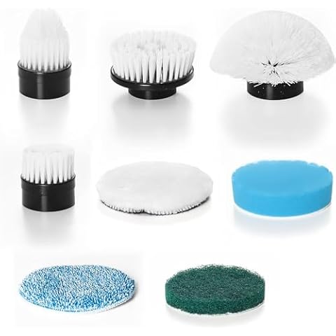 Electric Spin Scrubber Replacement Brush Heads, Jorking 8Pcs Replaceable Brush Heads for Power Scrubber for Cleaning Tile, Bathbtub, Kitchen Cover