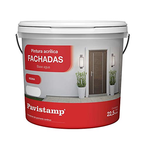Pintura Interior Exterior Blanco Perla 22,5 KG Acrilica Plastica/Antihumedad/Antimoho/Fachadas, Paredes, Suelos y Madera Alta Gama en Colores para Pared Rodillo, brocha y Pistola… Cover