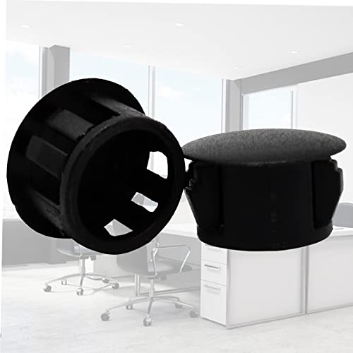 Image of 14mm Black Hole Plugs Plastic Flush Type Hole Plugs Snap in Locking Hole Tube,Tube Fastener Cover,Round Snap in Type Locking Furniture Hole Plugs,Panel Theft-Proof Door Plug(50pcs)