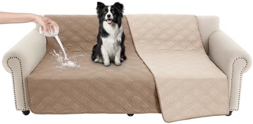 Vmeyiek Waterproof 7 Layer Reversible Couch Covers for Dogs Bed Blanket