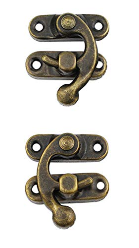 Image of Pack of 20 pcs of Antique Vintage Latch Antique Bronze Color Right Swing arm Buckle Hook Lock hasp