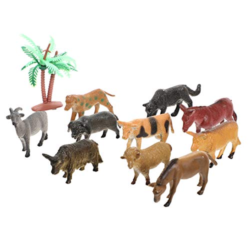 Yardwe 12 Peças Realistas de Miniaturas de Animais de Fazenda Brinquedos Mini Bonecos de Fazenda de
