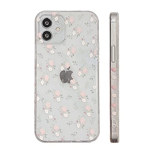Coque fleur iPhone 8 Plus et 13 Pro Max silicone avec support quicksand antichoc