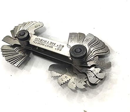 British Whitworth BSW & Metric Screws Bolts Pitch Measure Thread Gauge 51 Blades Gages