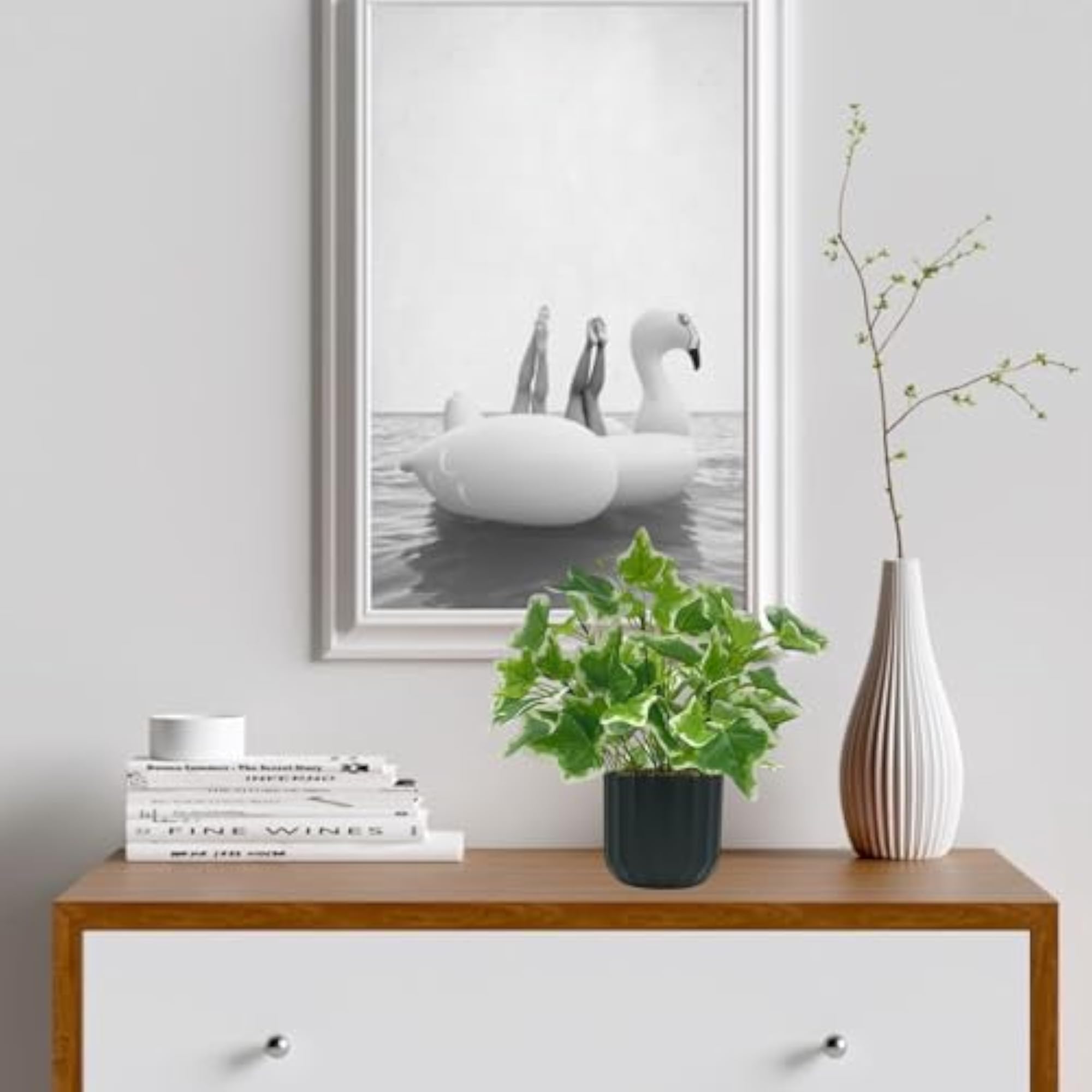 Artificial Plants With Pot, Small Decorative Indoor Plants