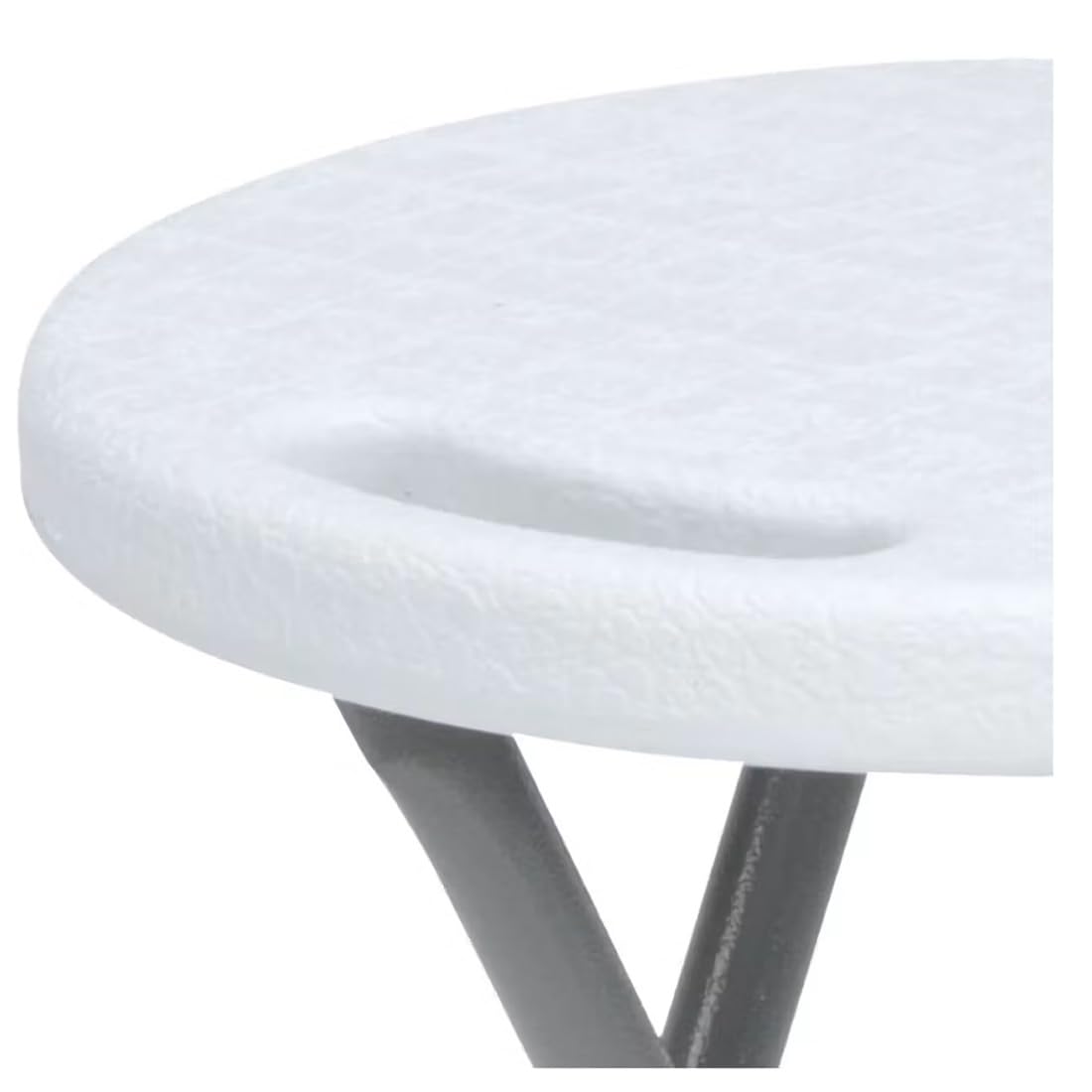 Acomoda Textil – Taburete Bajo de Coctel Portátil para Jardín, Terraza y Patio. Asiento Plegable de Interior y Exterior Resistente y Duradero, Color Blanco 30x30x45 cm
