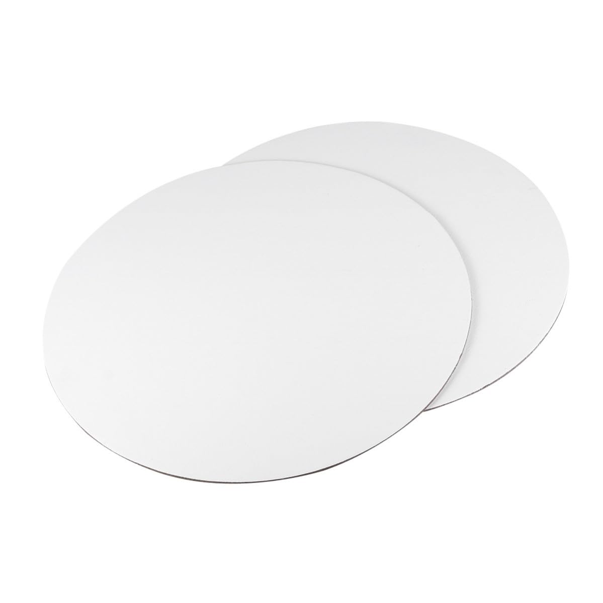 Lienzo blanco redondo de 30 cm ideal para aficionados al arte y proyectos DIY de pintura al óleo