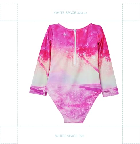 Image of Flap Happy Baby Girls' UPF 50+ Charlie L /S Rash Guard Swimsuit