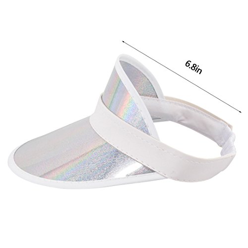 Image of Surkat Plastics Clear Sun Visors UV Protection Hat Cap Headwear Sunhat for Golf Tennis Beach Cycle