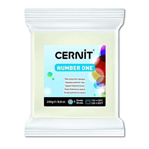 CERNIT PÂTE POLYMÈRE N°1 250 G BLANC OPAQUE