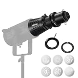 Godox SA-17 Bowens Mount Adapter with Godox SA-P Projection Attachment, SA-09-001 GOBO Set and SA-10 GOBO Holder for S30 S60 VL150 VL200 SL-60W SL150W SL200W SL200II Bowens Mount LED Video Light