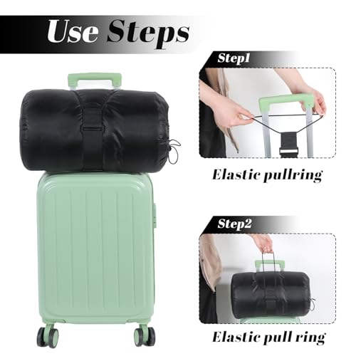Image of Luggage Straps, Bag Bungee, Bold Elastic Wrap Belts, Travel Essentials Luggage Accessories, Travel Belt for Add a Bag, Attaching Extra Bags to Suitcase Handle, Handbag, Backpack