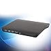 Wendry Optical Drive Enclosure USB 3.0 External Box for CD/DVD/Blu ray ODD HDD Interchanger Housing, Compatible with Laptop Desktop (Black)