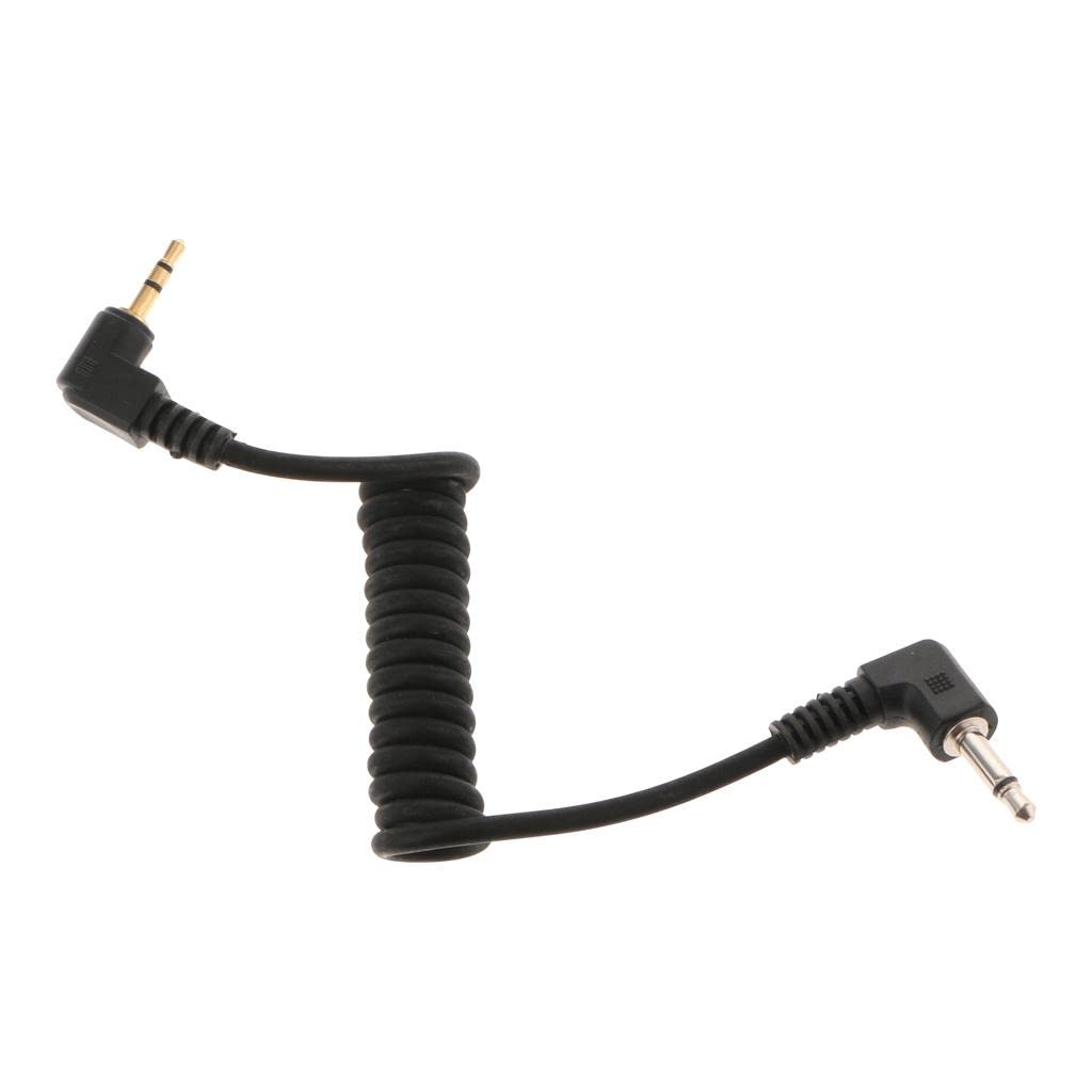 2.5mm to 3.5mm Male Plug Flash PC Sync Cable Cord for Canon 7D 5D II 1D 1DS-picture-11
