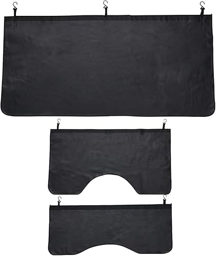 JSCARLIFE Juego de 3 fundas magnéticas para guardabarros automotrices, con ganchos, de piel sintética, para SUV o camiones ligeros (M)