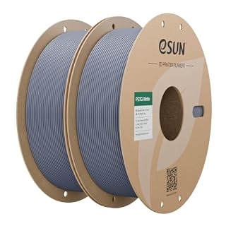 eSUN マットPETG フィラメント 1.75mm 2個セット マット仕上げ 艶消しカラー フロスト質感 1kg ダークグレー