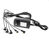 5-Way Power Splitter Cable for Korg Volca by MyVolts - Black (5-Way Splitter + PSU)