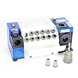 Drill Bits Sharpener, MR-13B Drill bit Grinding Machine 3-15mm, 95° to 135° Point Angle Adjustable Drill Bit Re-Sharpener, Portable Bits Sharpening Machine with 13 Collets (MR-13B(3-15MM))