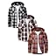 3 Pack: Orange Blue/Black White/Brown Plaid