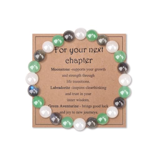 Image of AWARDSEN 8mm Crystal Bracelet Graduation Bracelet for Her Leavers 2026